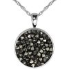 Schmuck LUISIA® | Luisia® Halskette "Moonlight" Mit Kristallen Von Swarovski® - Silber / Jet