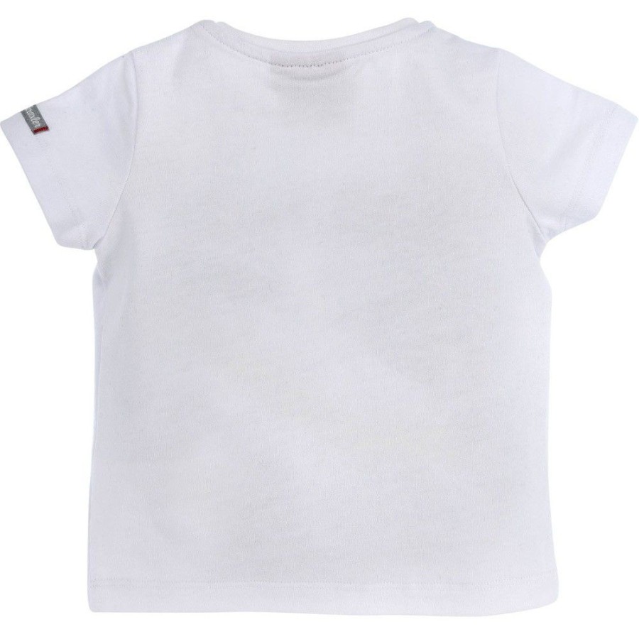 Jungen BONDI Fur´S Baby | Bondi Baby Jungen Hosentrager Trachten T-Shirt "Lausbub" 91325 | Weis Blau