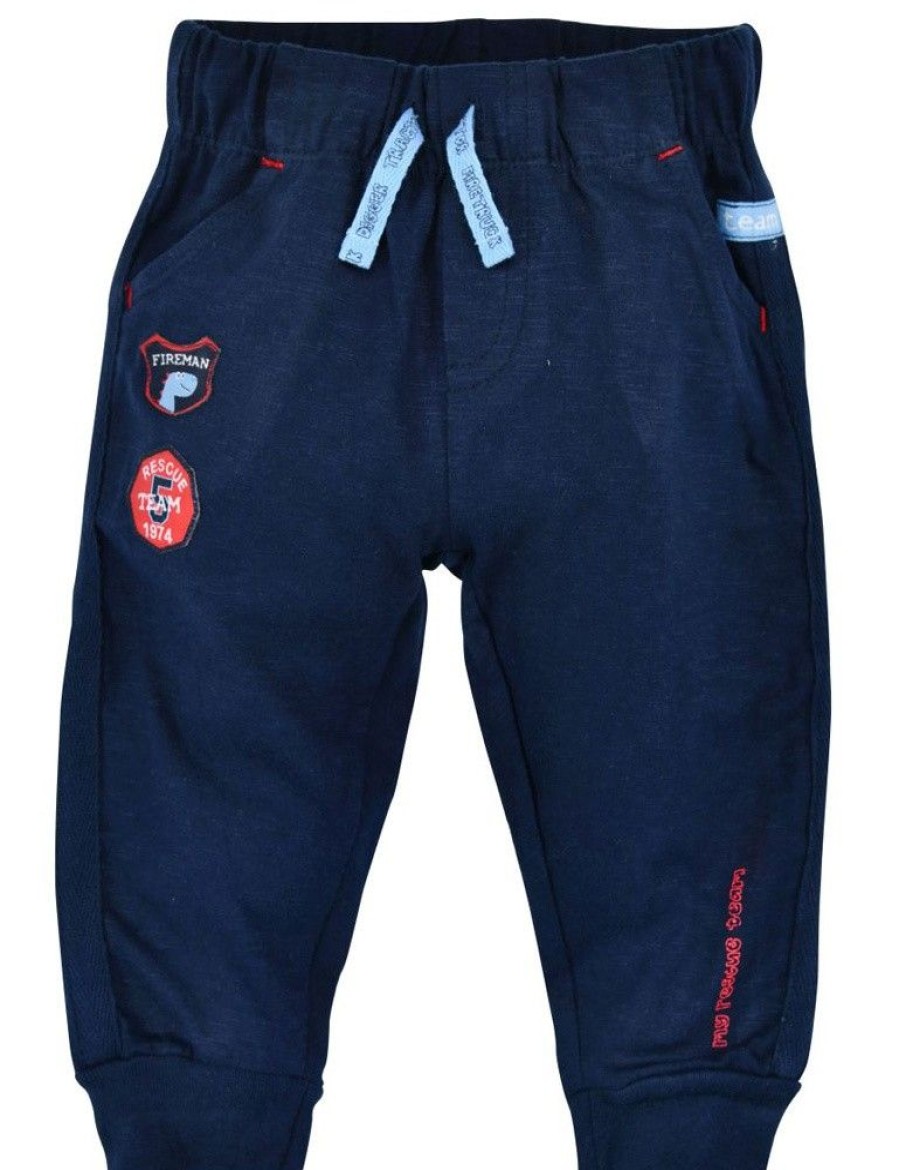 Jungen BONDI Fur´S Baby | Bondi Baby Kinder Jogginghose "Dino" 91434 | Navy