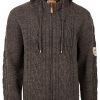 Herren Maddox Janker & Strickjacken | Maddox Herren Trachten Strickjacke "Waidsee" Mit Kapuze | Anthrazit