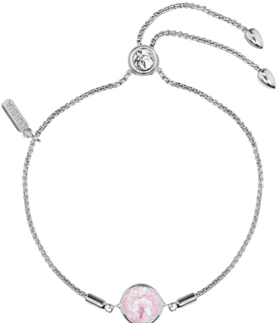 Schmuck LUISIA® | Luisia® Armband "Ciri" Mit Kristallen Von Swarovski® - Silber / Lavender Delite