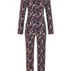 Damen Ringella Nachtwasche | Ringella Damen Langarm Pyjama "Christmas Time" Mit Knopfleiste 2511253 | Night