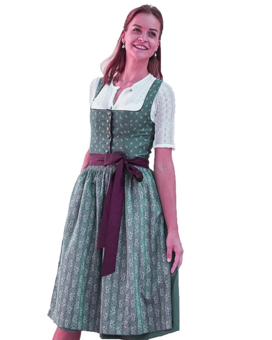 Damen Trachten Deiser Dirndl | Trachten Deiser Damen Dirndl "Beatrice" Traditionell | Grun - 70Cm