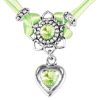 Schmuck LUISIA® | Luisia® Halskette Chiara Mit Herzblute, Strassherz Und Kristallen Von Swarovski® - Apfelgrun