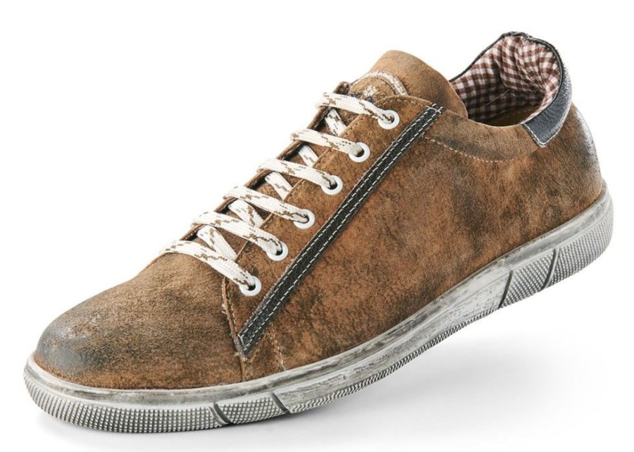 Herren Maddox Sneaker | Maddox Trachtenschuhe Sneaker "Siegfried" Fur Herren | Farbe: Wood Braun