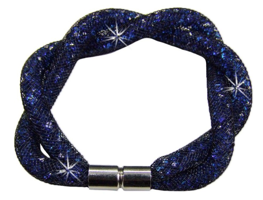 Schmuck Trachtenland | Stardust Armband Zweireihig Gedreht Blau