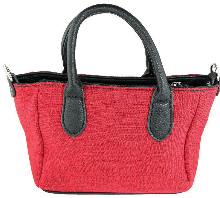 Damen Trachtenland Handtaschen | Damen Handtasche "Katrina" Mit Metallapplikation - Rot