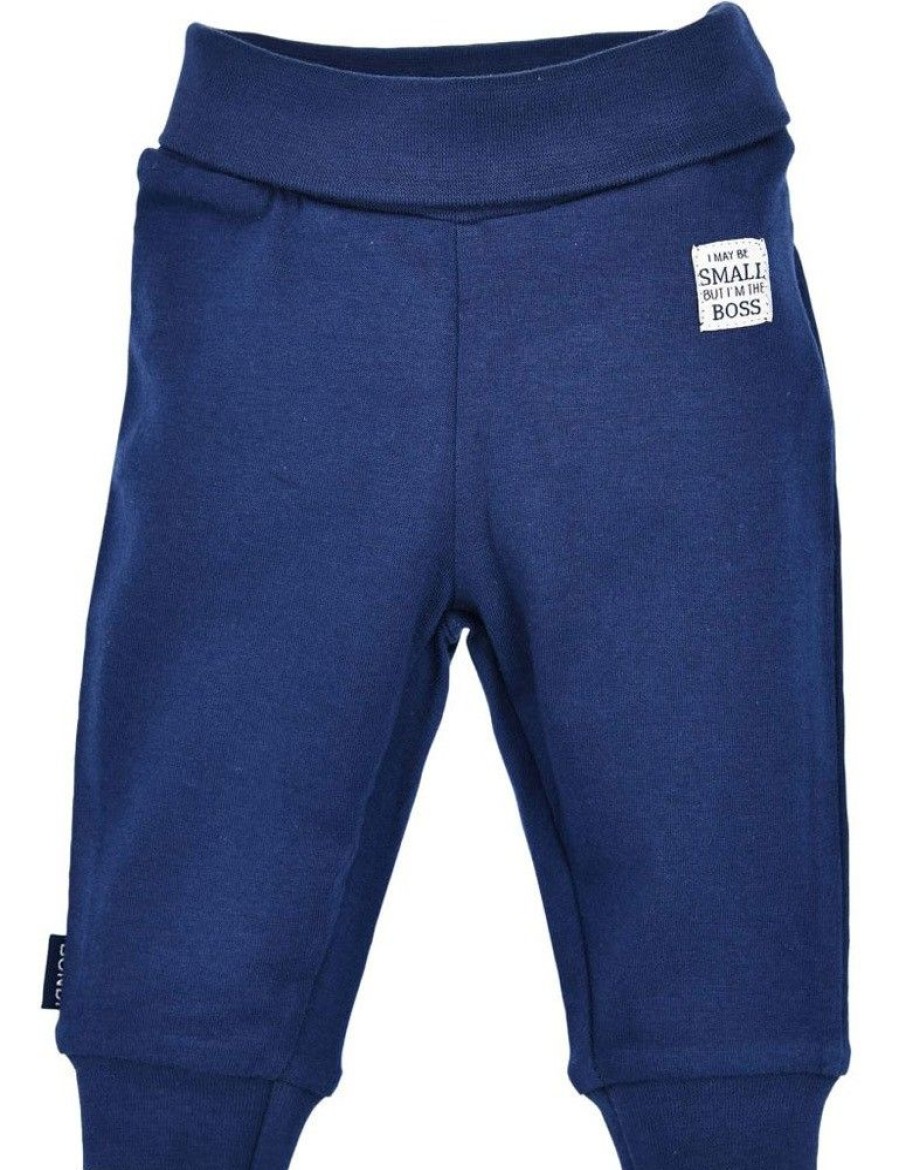 Jungen BONDI Fur´S Baby | Bondi Baby Leggings "Small Boss" 93683 - Navy | Jogginghose