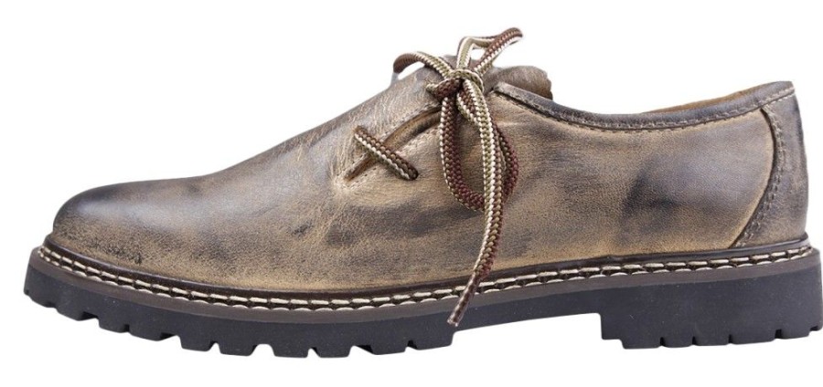 Herren Krüger Dirndl Haferlschuhe | Kruger Herren Haferlschuhe Carsten 9660 - Braun