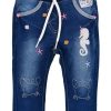 Madchen BONDI Hosen | Bondi Baby Madchen Jeans "Marine Life" 86699 | Blue Denim