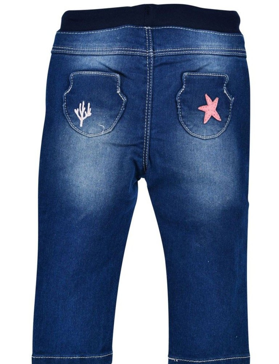 Madchen BONDI Hosen | Bondi Baby Madchen Jeans "Marine Life" 86699 | Blue Denim