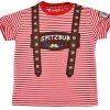 Jungen BONDI Fur´S Baby | Bondi Kurzarm T-Shirt "Spitzbub" 91372 | Rot / Weis