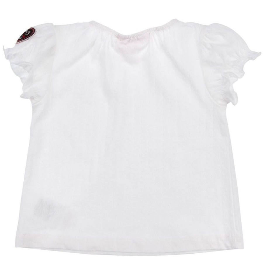 Madchen BONDI Fur´S Baby | Bondi Baby Madchen Halbarm Unterziehshirt Puffarmel 86756 | Weis