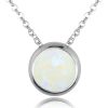 Schmuck LUISIA® | Luisia® Halskette "Ciri" Mit Kristallen Von Swarovski® - 11 Mm - Silber / Light Grey Delite