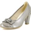 Damen Hirschkogel Pumps | Hirschkogel By Andrea Conti - Damen Pumps Mit Zierschnalle - Silber