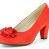 Damen Andrea Conti Pumps | Hirschkogel By Andrea Conti - Damen Pumps Mit Blume - Rot