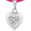 Madchen Trachtenland Halsketten | Kinder Trachten Halskette Mona Mit Strass Herz - Pink