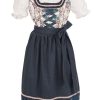 Madchen Maddox Dirndl | Maddox Kinder Dirndl "Rosalie" 3-Tlg. | Streublumchen Weis Blau Rosa