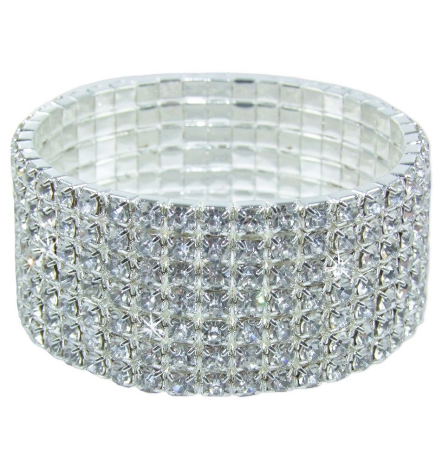 Schmuck Wolkenweis | Strass Armband Brilliance 7-Reihig