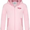 Madchen Isar-Trachten Jacken | Isar-Trachten Madchen Sweatshirt Hoodie Mit Stickerei 57303 | Rosa