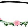 Madchen Trachtenland Hute & Haarschmuck | Blumen Haarband "Bella" Mit Kleinen Rosen | Rosa