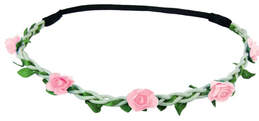 Madchen Trachtenland Hute & Haarschmuck | Blumen Haarband "Bella" Mit Kleinen Rosen | Rosa