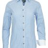 Damen Maddox Blusen & Shirts | Maddox Damen Langarm Trachtenbluse Innsbruck - Hellblau Sky