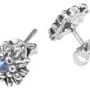 Schmuck Trachtenland | Luisia® Edelweis Ohrringe Marla Mit Kristallen Von Swarovski® - Blau