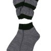 Jungen Trachtenland Strumpfe | Isar-Trachten Kinder Loferl Socken Und Wadenwarmer | 35651 - Grau/Grun