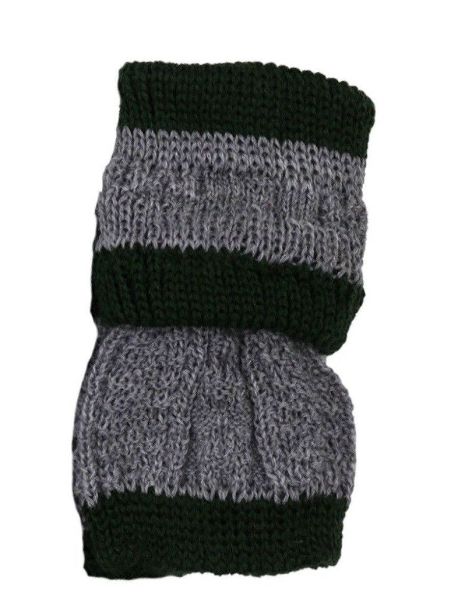 Jungen Trachtenland Strumpfe | Isar-Trachten Kinder Loferl Socken Und Wadenwarmer | 35651 - Grau/Grun