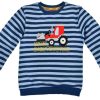 Jungen BONDI Shirts | Bondi Sweatshirt "Bagger" Fur Jungen - Blau Gestreift | 33125