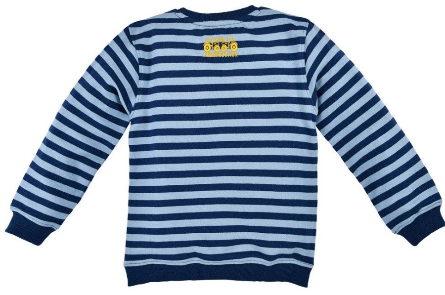 Jungen BONDI Shirts | Bondi Sweatshirt "Bagger" Fur Jungen - Blau Gestreift | 33125