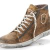 Herren Maddox Sneaker | Maddox Herren Trachten Leder Schuhe Hohe Sneaker "Marinus" | Wood