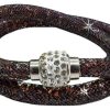 Schmuck Trachtenland | Stardust Armband Zweireihig Dunkelbraun