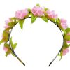 Madchen Trachtenland Hute & Haarschmuck | Blumen Haarreif Mit Rosen - Rosa