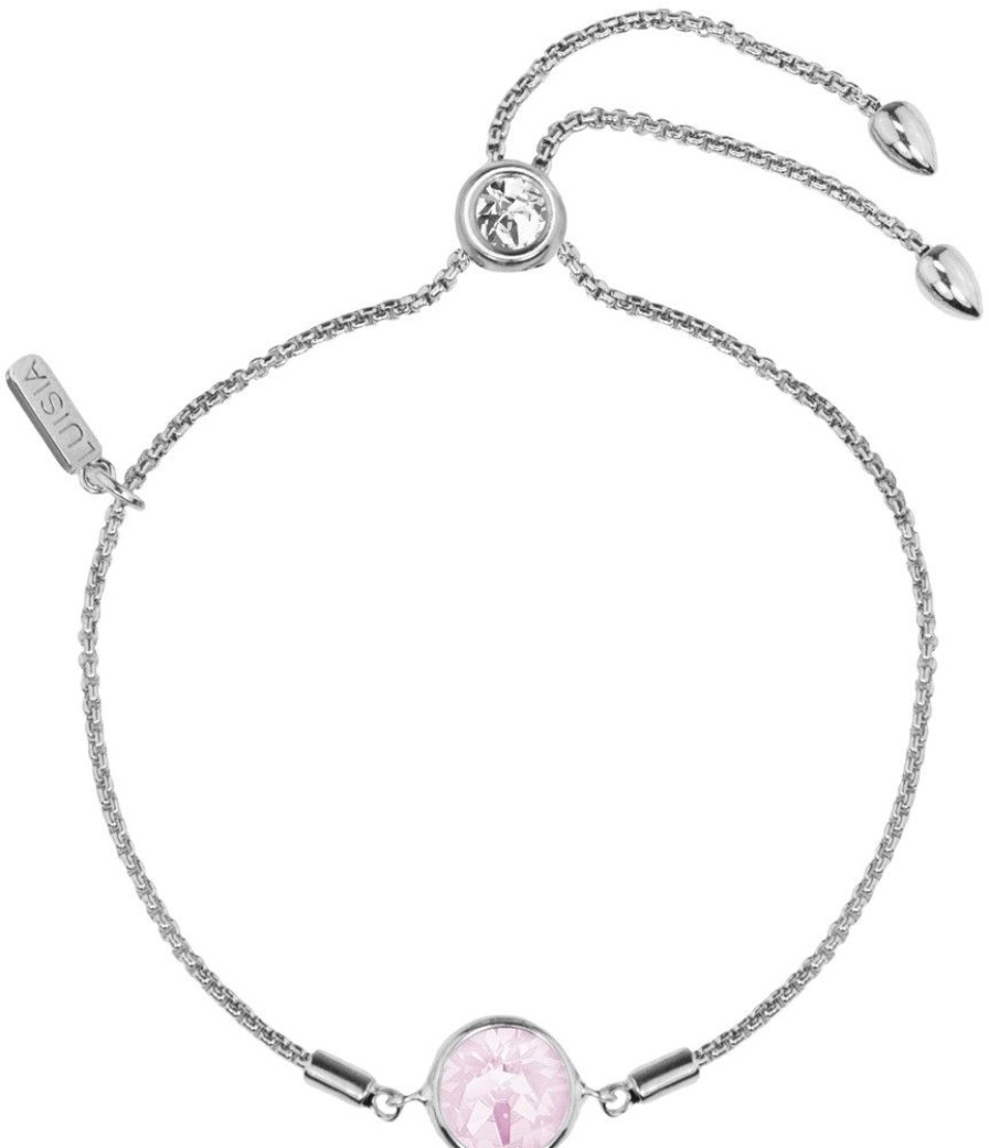 Damen LUISIA® Armbander | Luisia® Armband "Ciri" Mit Kristallen Von Swarovski® - Silber / Violet