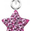 Schmuck LUISIA® | Luisia® Kettenanhanger Stern Mit Kristallen Von Swarovski® - 925 Sterling Silber - Pink