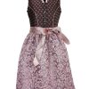 Madchen Isar-Trachten Dirndl | Isar-Trachten Jugend Dirndl "Beatrice" Spitzenschurze 63652 | Beere Rosa