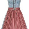 Damen MarJo Dirndl | Marjo Trachten Dirndl "Sabella" Traditionell 423958 | Hellblau - 58Cm