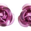 Schmuck Trachtenland | Ohrstecker Mit Bunten Rosen Rosa