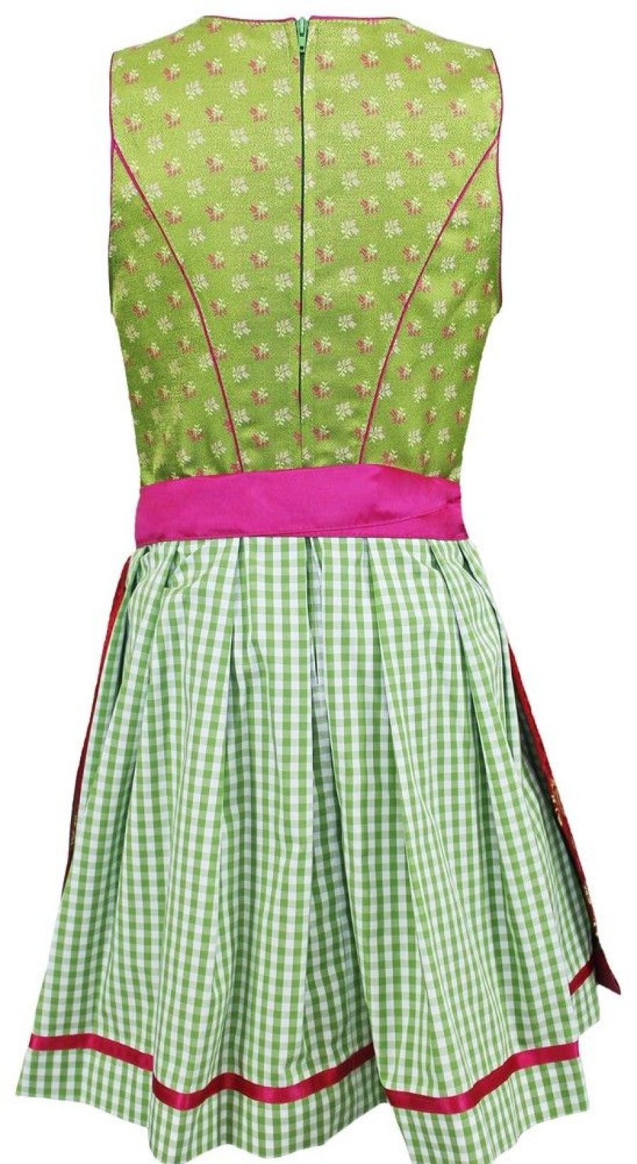 Madchen Isar-Trachten Dirndl | Isar-Trachten Jugend Dirndl "Clarissa" | Grun Pink