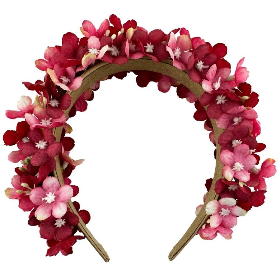 Madchen Trachtenland Hute & Haarschmuck | Blumen Haarreif "Marissa" Mit Zarten Bluten | Pink