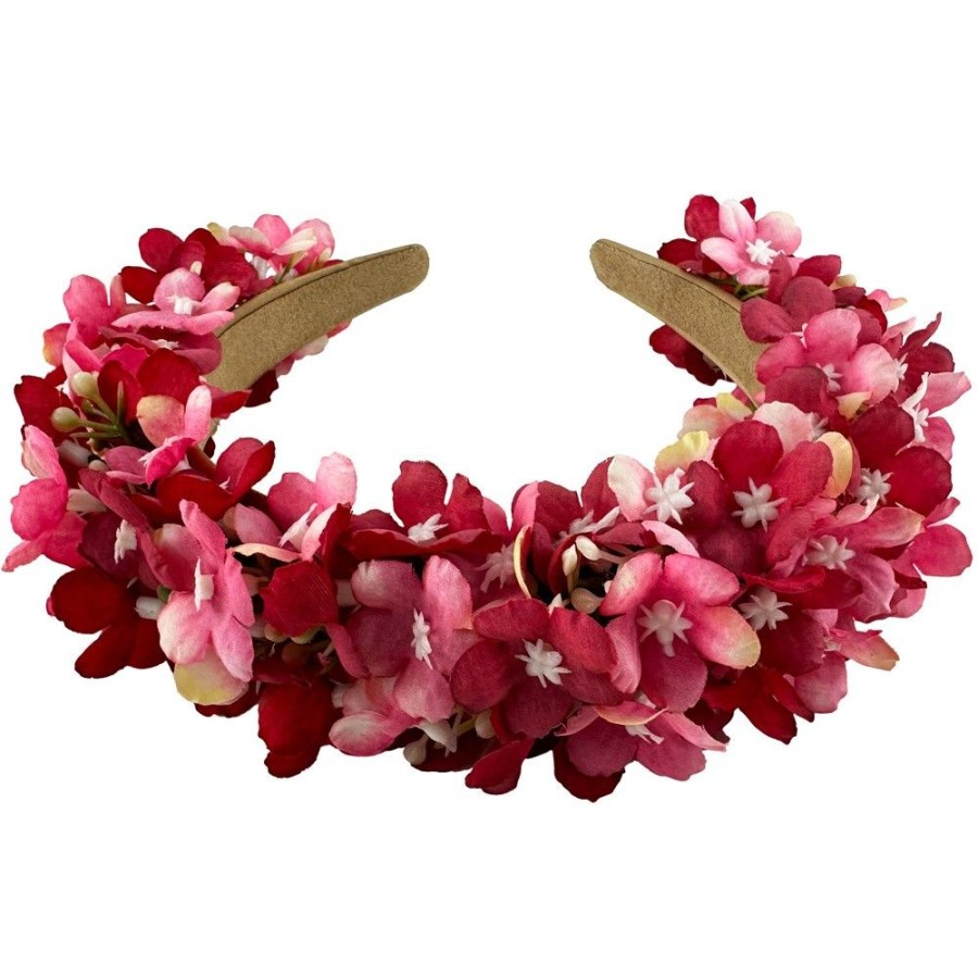 Madchen Trachtenland Hute & Haarschmuck | Blumen Haarreif "Marissa" Mit Zarten Bluten | Pink