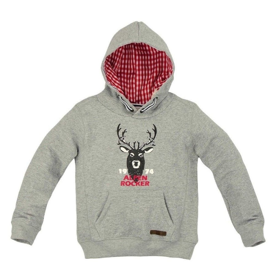 Jungen BONDI Jacken | Bondi Kinder Sweatshirt "Alpen Rocker" 29949 - Grau