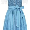 Madchen Turi Landhaus Dirndl | Turi Kinder Dirndl "Nadja" Mit Schneewittchenkragen | Blau