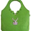 Damen Trachtenland Handtaschen | Trachtentasche Kleiner Shopper Mit Hirsch Grun