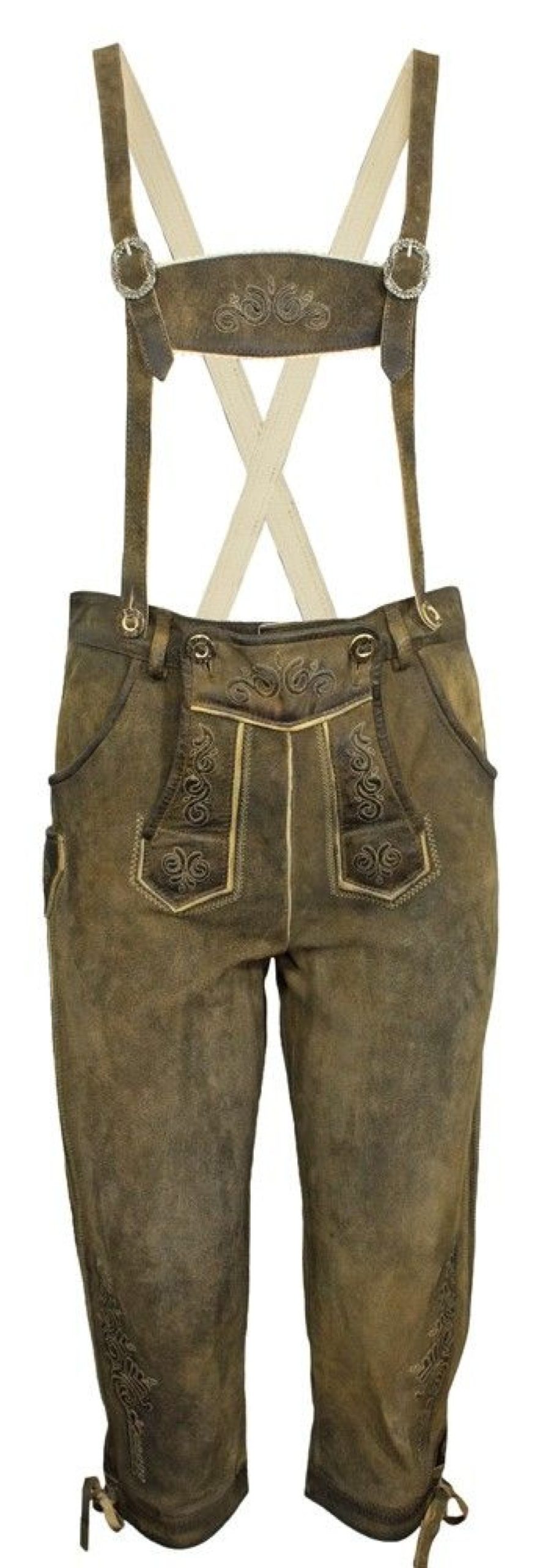 Jungen Maddox Lederhosen | Maddox Kinder Kniebund Lederhose "Rotwand" Mit Trager | Antik Ziller