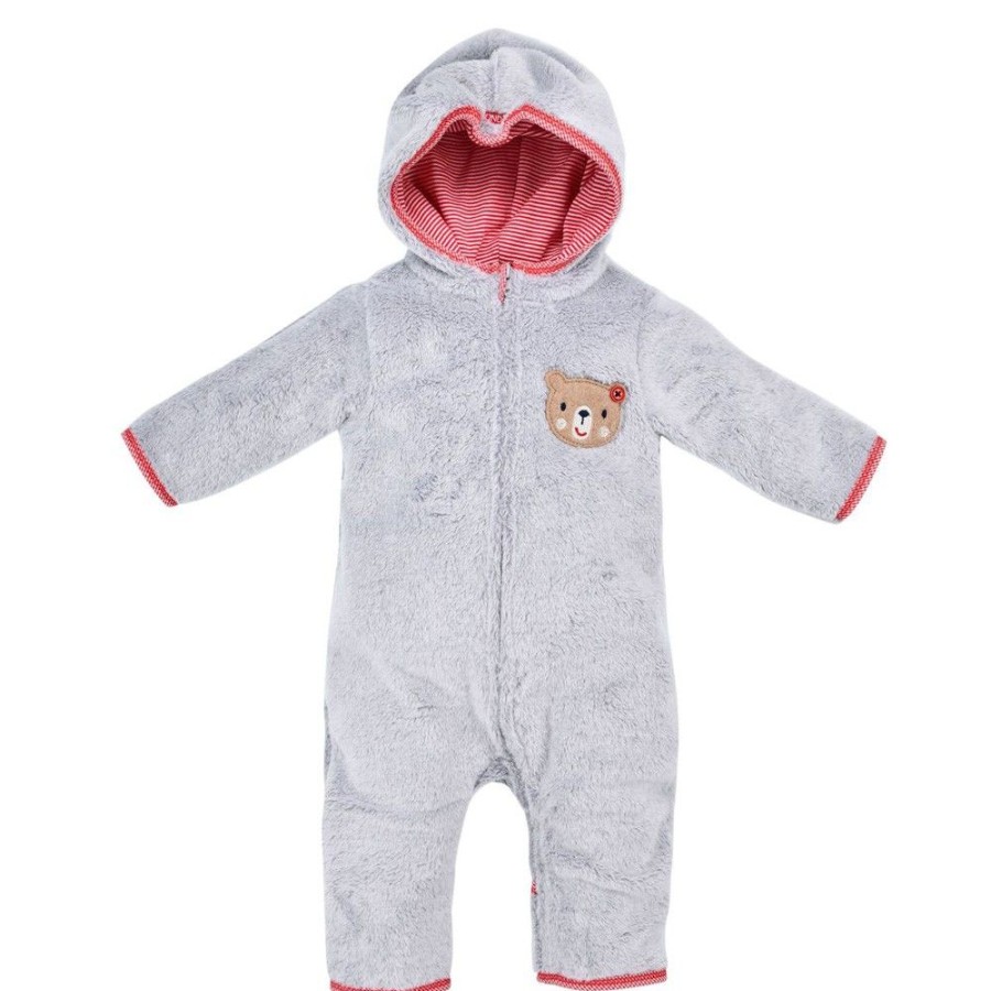 Jungen BONDI Jacken | Bondi Baby Puscheloverall "Teddy" 93766 | Grey Melange Grau