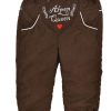 Madchen BONDI Hosen | Bondi Baby Madchen Kunstlederhose "Alpen Queen" 86683| Braun