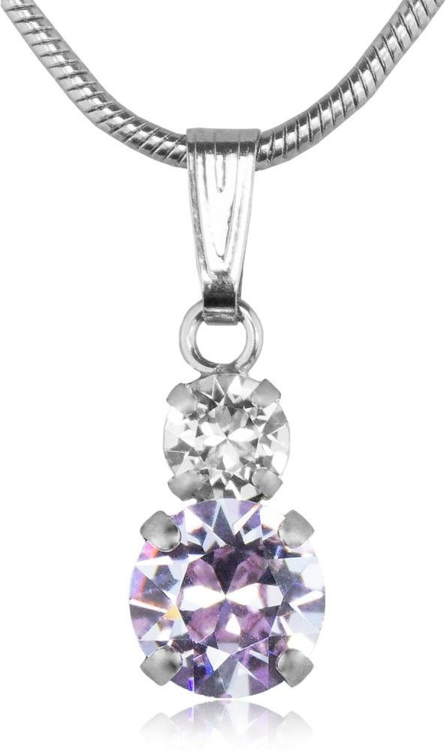 Schmuck LUISIA® Halsketten | Luisia® Halskette Emily Mit Kristallen Von Swarovski® - Flieder